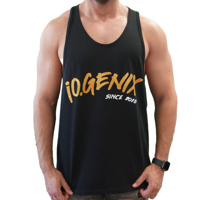 Camiseta de tirantes - Camiseta de entrenamiento Negra | iO.GENIX Nutrition