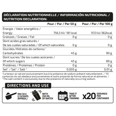 Dextrose - Glucosa - Carbohidrato | iO.GENIX Nutrition