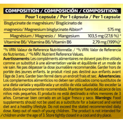 Magnesium Bisglycinite | Bisglicinato de magnesio - Complemento alimenticio | iO.GENIX Nutrition